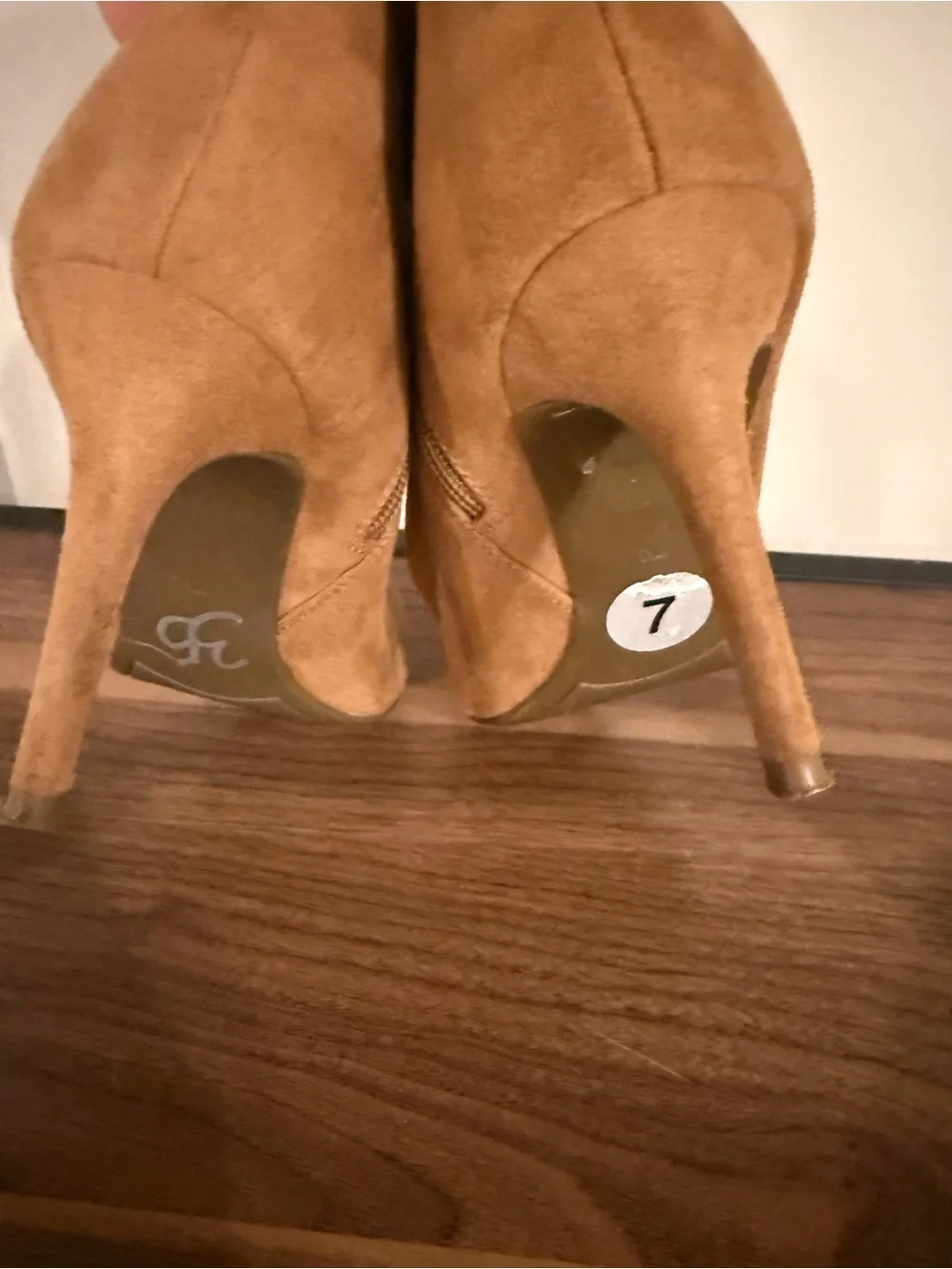 Marc Fisher Suede Pointed Toe Ankle Boots - Brown